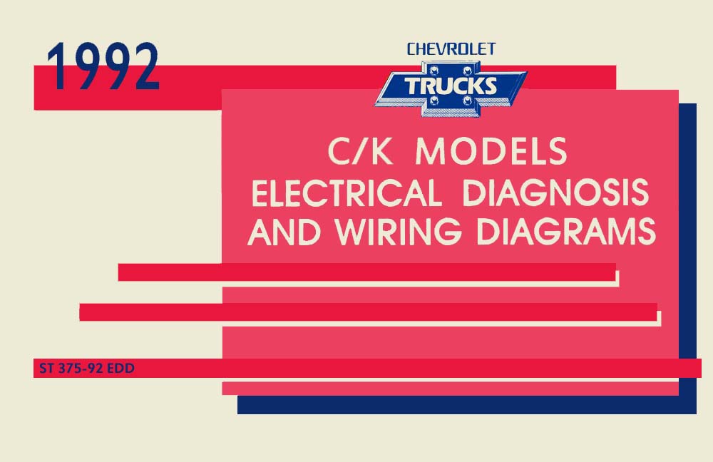 1992 Chevrolet C/K Truck Wiring Diagrams Schematics  Specification