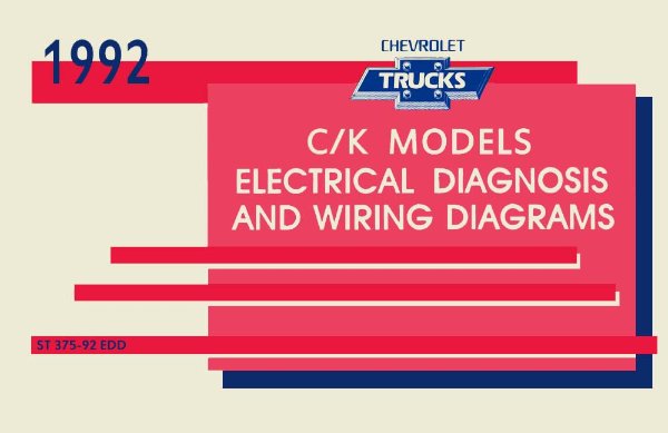 1992 Chevrolet Truck C/K Models Wiring Diagrams Manual