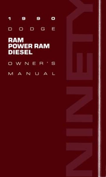 1990 Dodge Ram Diesel Truck Owner's Manual