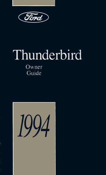 1994 Ford Thunderbird Owner's Manual