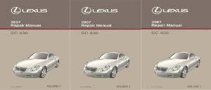 2007 Lexus SC 430 Factory Shop Service Manual
