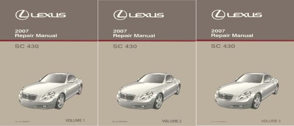 2007 Lexus SC 430 Factory Shop Service Manual