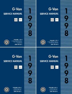 1998 Chevrolet Truck Express, Savana Factory Shop Service Manual