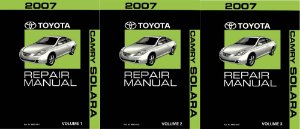 2007 Toyota Camry Solara Factory Shop Service Manual