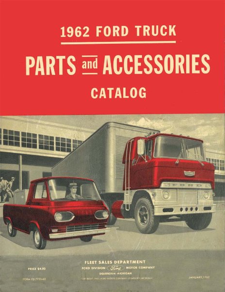 1962 Ford Truck All Models Parts Book