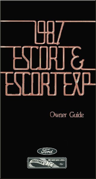 1987 Ford Escort & Escort EXP Owner's Manual