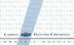1996 Chevrolet Caprice Owner's Manual