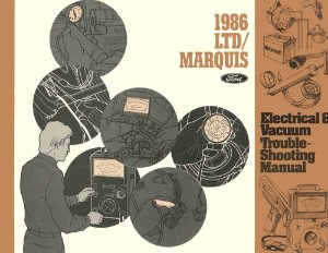 1986 Ford LTD, Marquis Wiring Diagrams Manual