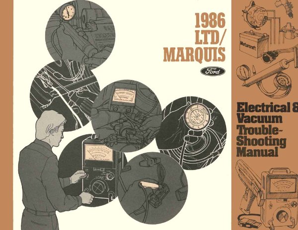1986 Ford LTD, Marquis Wiring Diagrams Manual