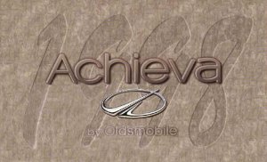 1998 Oldsmobile Achieva Owner's Manual