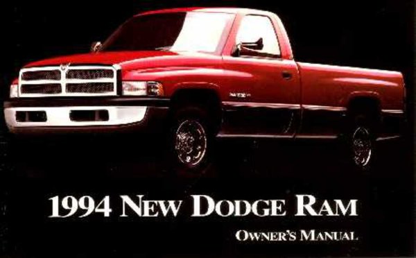 1994 Dodge Ram Truck Owner's Manual