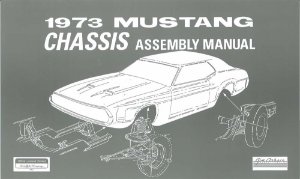 1973 Ford Mustang Chassis Assembly Manual Book Rebuild Instructions Illustration