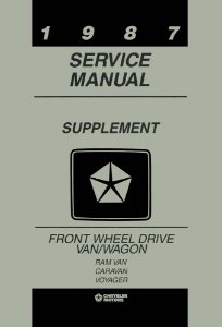 1987 Chrysler Diagnostic Factory Shop Service Manual