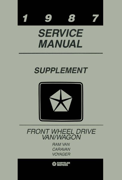 1987 Chrysler Diagnostic Factory Shop Service Manual