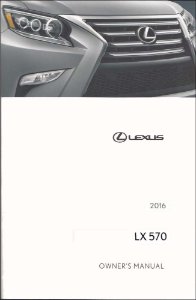 2016 Lexus LX 570 Owner's Manual