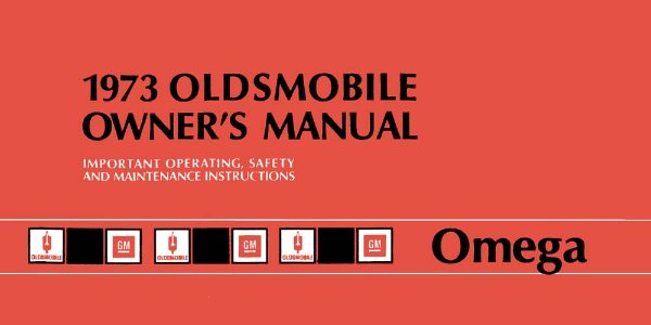 1973 Oldsmobile Omega Owner's Manual