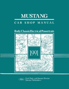 1991 Ford Mustang Factory Shop Service Manual