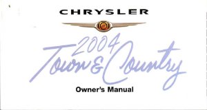 2004 Chrysler Town & Country Owner's Manual