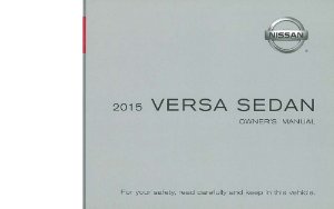 2015 Nissan Versa Sedan Owner's Manual