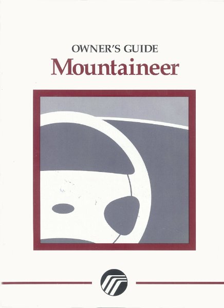 1997 Mercury Mountaineer Owner's Manual