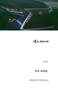 2016 Lexus RX 450H Owner's Manual