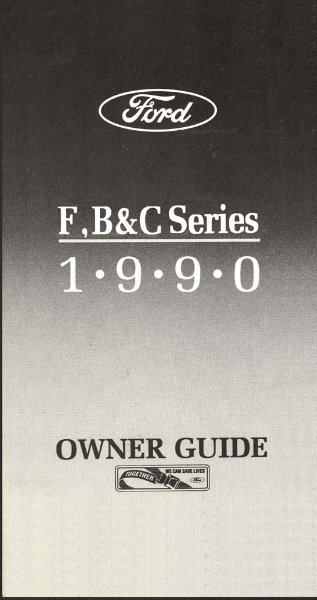 1990 Ford Medium & Heavy Duty Truck Owner's Manual