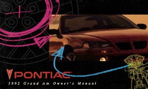 1992 Pontiac Grand Am Owner's Manual