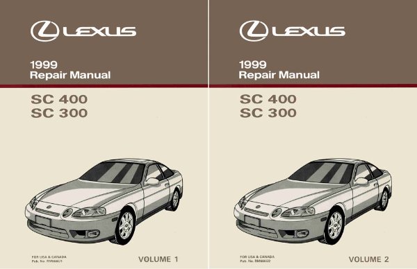 1999 Lexus SC 400 SC 300 Factory Shop Service Manual