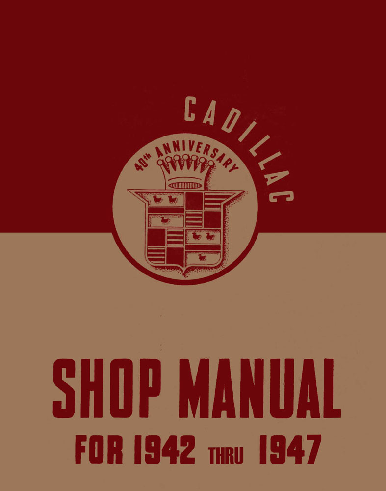 1942 1943 1944 1945 1946 1947 Cadillac Shop Service Repair Manual Engine