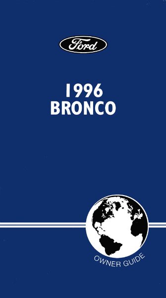 1996 Ford Bronco Owner's Manual