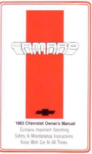 1983 Chevrolet Camaro Owner's Manual