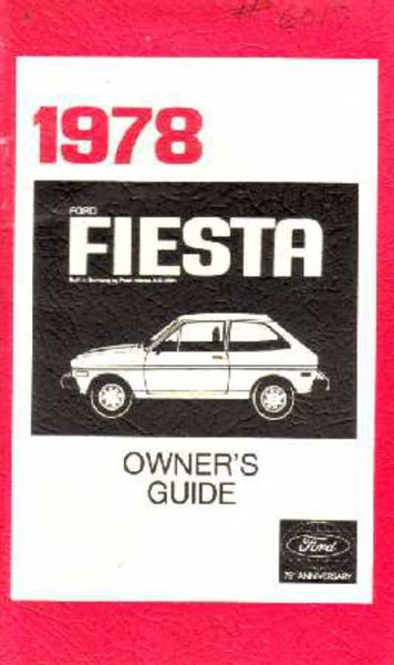 1978 Ford Fiesta Owner's Manual