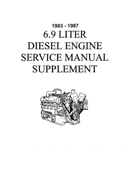 1983–1987 Ford Truck 6.9 Diesel Engine Factory Shop Service Manual