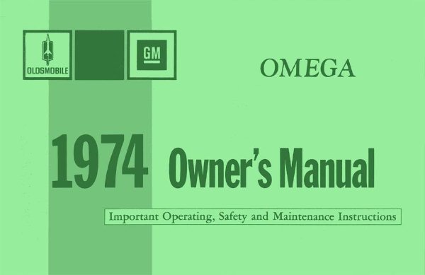 1974 Oldsmobile Omega Owner's Manual