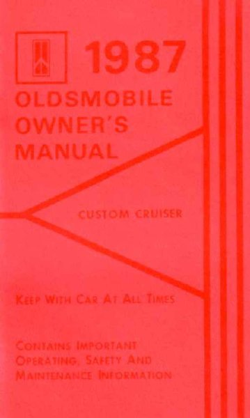 1987 Oldsmobile Custom Cruiser Owner's Manual