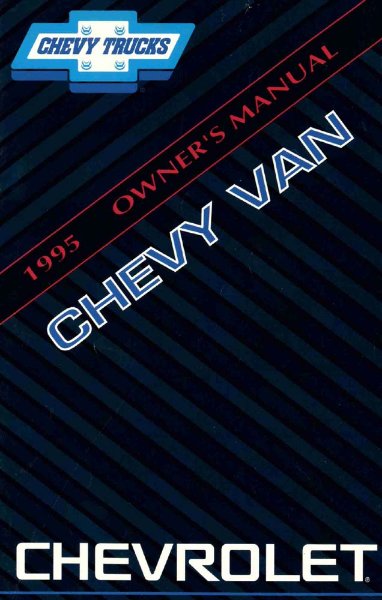 1995 Chevrolet G10, G20, G30 Owner's Manual