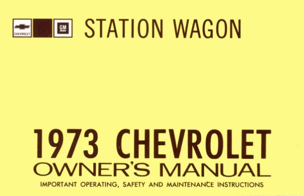 1973 Chevrolet Station Wagon Owner's Manual