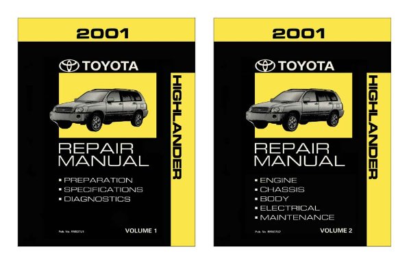 2001 Toyota Highlander Factory Shop Service Manual