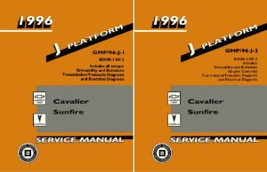 1996 Chevrolet Cavalier, Sunfire Factory Shop Service Manual