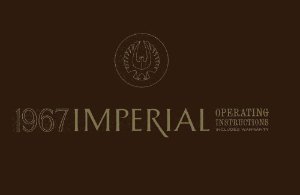 1967 Chrysler Imperial Owner's Manual