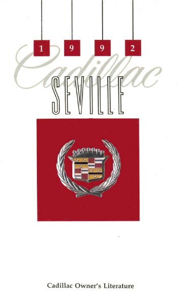 1992 Cadillac Seville Owner's Manual