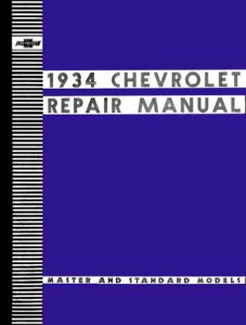 1934 Chevrolet All Car & Truck Models Factory Shop Service Manual