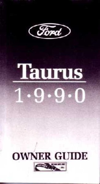 1990 Ford Taurus Owner's Manual