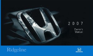 2007 Honda Ridgeline Owner's Manual