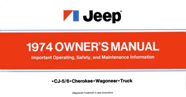 1974 Jeep All Models Owner's Manual