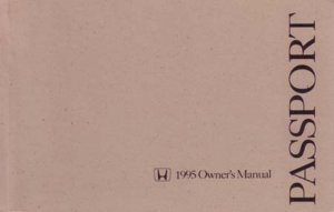 1995 Honda Passport Owner's Manual