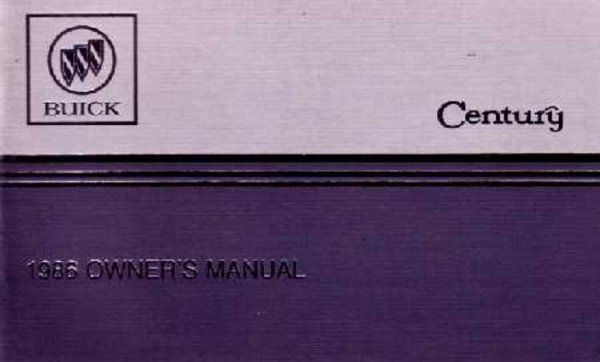 1986 Buick Century Owner's Manual