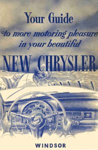 1953 Chrysler Windsor Owner's Manual