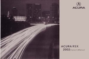 2002 Acura RSX Owner's Manual