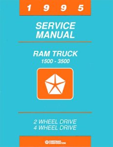 1995 Dodge 1500-3500 Ram Truck Factory Shop Service Manual